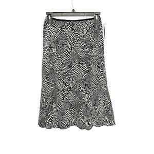 NWT B.I.Y.A.Y.C.D.A Y2K Black & White Midi Skirt Women Small 90s Whimsigoth